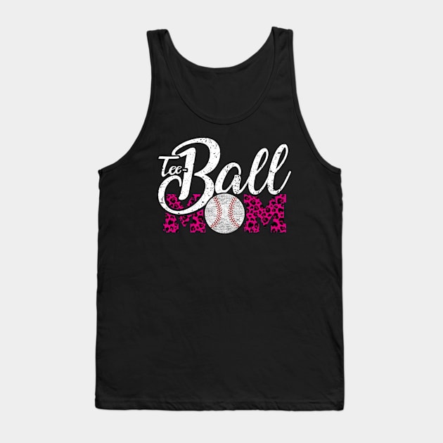 Teeball Mom Leopard Funny Baseball for Mother's Day 2021 Tank Top by Charaf Eddine